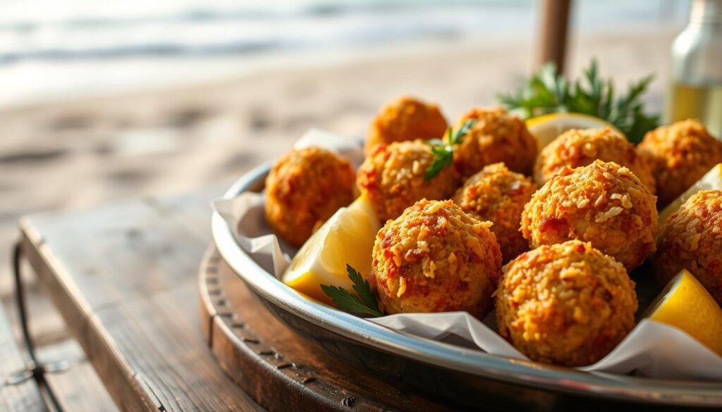 What are crab balls made of?
