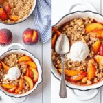 close up image of served Peach Crisp