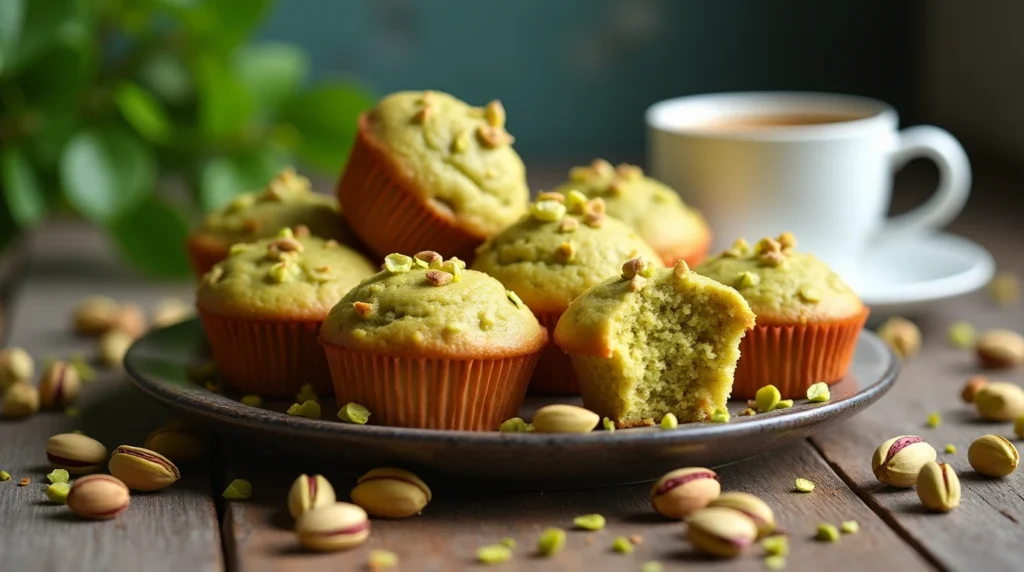 pistachio muffins recipe