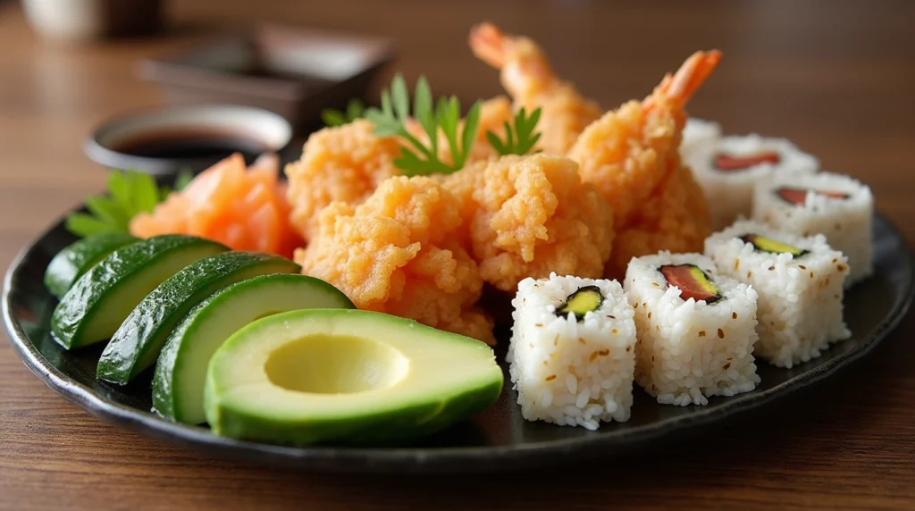 What does a tempura roll have in it?