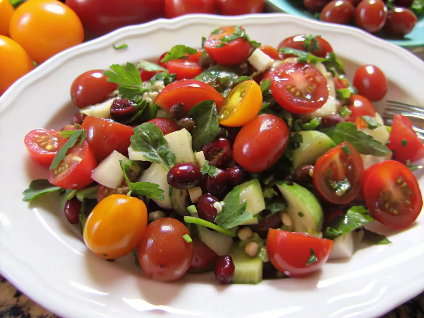image of Cherry Tomato Salad Recipe