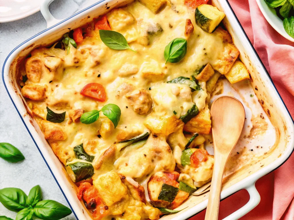 image of Chicken Zucchini Casserole Recipe