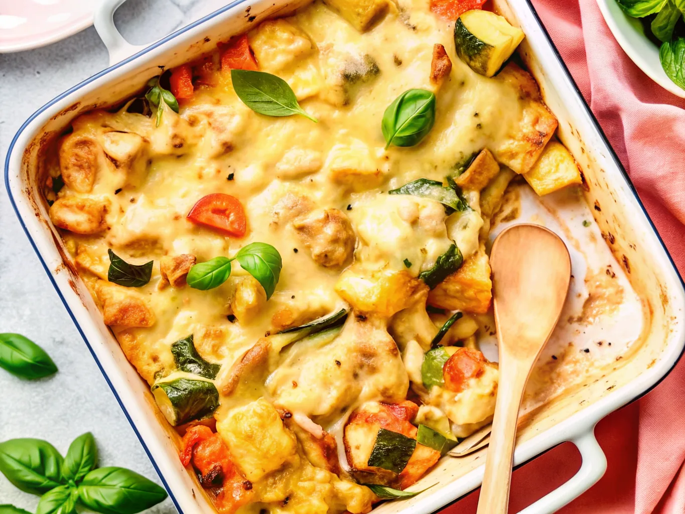 image of Chicken Zucchini Casserole Recipe