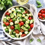 image of Cucumber Caprese Salad recipe