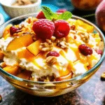 image of Millionaire Peach Salad Recipe