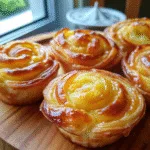 image of Peach Pie Cruffins Recipe