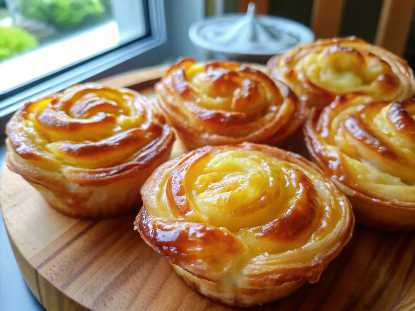 image of Peach Pie Cruffins Recipe
