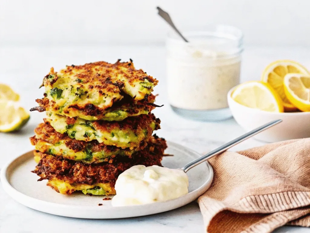 image of zucchini fritters