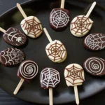 Apple Spiderweb Pops