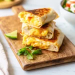 Cheesy Garlic Chicken Wraps