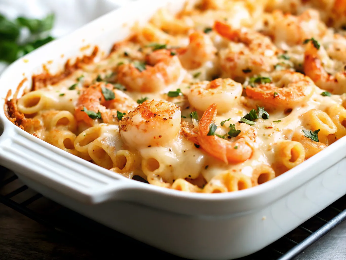 Shrimp Scampi Pasta Bake