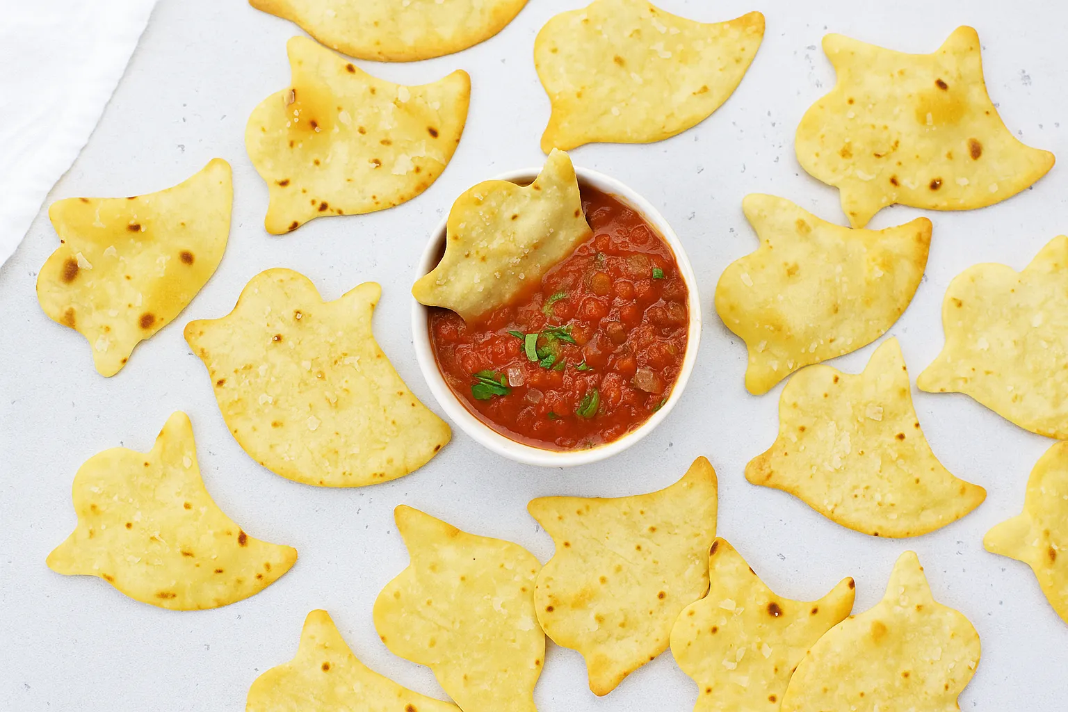 Spooky Baked Halloween Chips