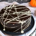 Spooky Spider Web Cake